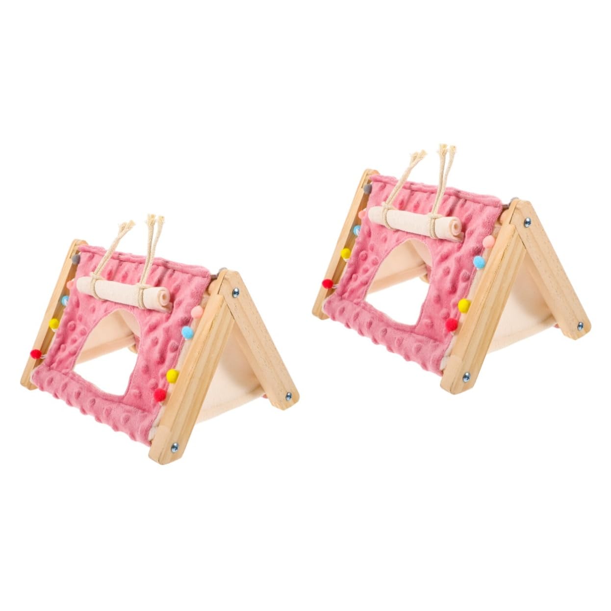 Milisten 2piezas Cama para Hámster Forma De Tienda para Animales Refugio y Decorativo para Roedores Hámsters y Voladoras para Descansar y