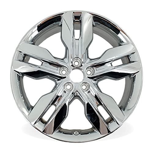 New Single 20" 20x8 Chrome Clad Alloy Wheel for 2011 2012 2013 2014 Ford Edge OEM Quality Replacement Rim 3847 03847