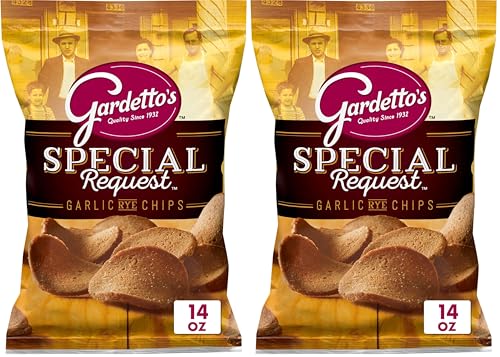 Gardetto's Special Request Garlic Rye Chips, Snack Bag, 14 oz (Pack of 2)