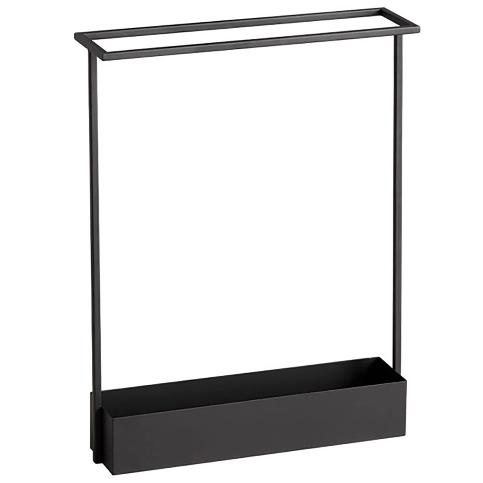 Fini le sol mouillé grâce au porte-parapluie rectangulaire étroit en acier noir