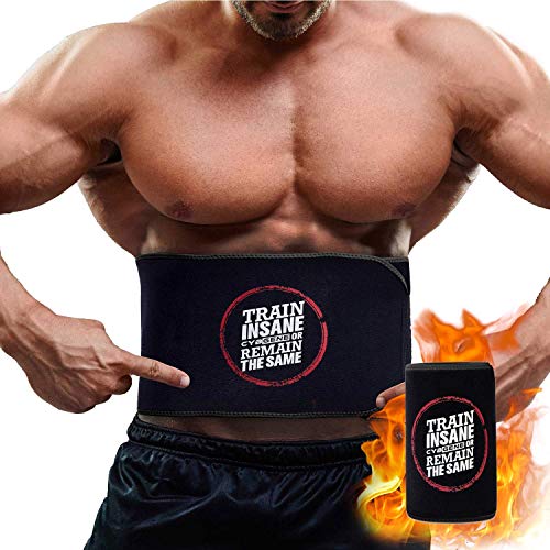 CybGene Faja Reductora Adelgazante, Adjustable Cinturon Adelgazante, Faja Pare Adelgazar,Quema Grasas Abdominal, Efecto Sauna  Estabilidad del Centro Mejorada Mientras Elimina Peso excesivo(Rojo,S)