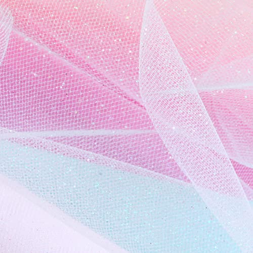 Premium 15” x 30 Yards Sparkling Glitter Tulle Rolls for Weddings, Parties, and DIY Crafts – Versatile Shimmering Ribbon for Gift Wrapping and Decorations 4 Premium 15” x 30 Yards Sparkling Glitter Tulle Rolls for Weddings, Parties, and DIY Crafts – Versatile Shimmering Ribbon for Gift Wrapping and Decorations - Image 3