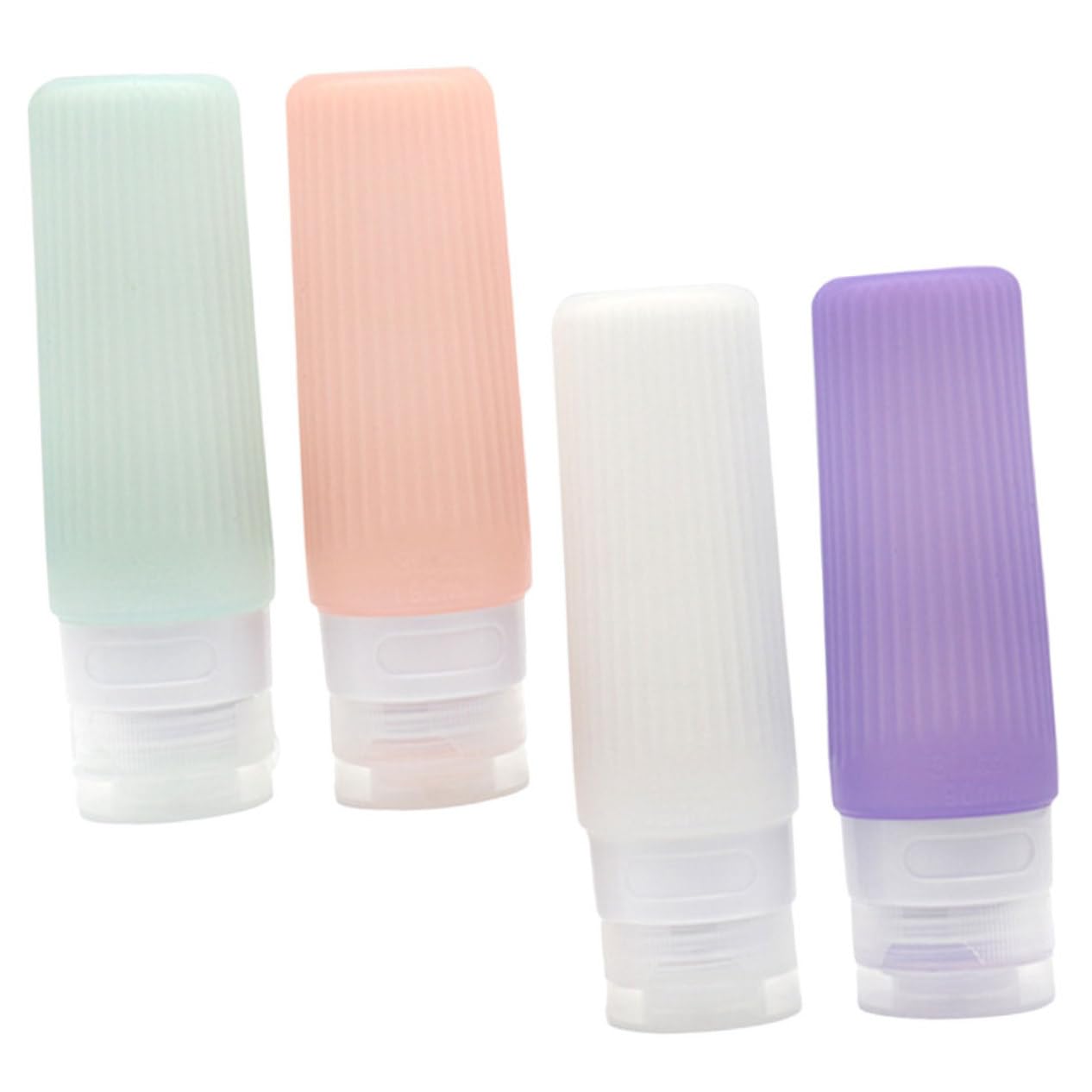 MAGICLULU 3 Set Di Contenitori Da Viaggio Colorati Flaconi Di Lozione Comprimibili Per Articoli Da Toeletta E Shampoo 4 Pezzi * 3