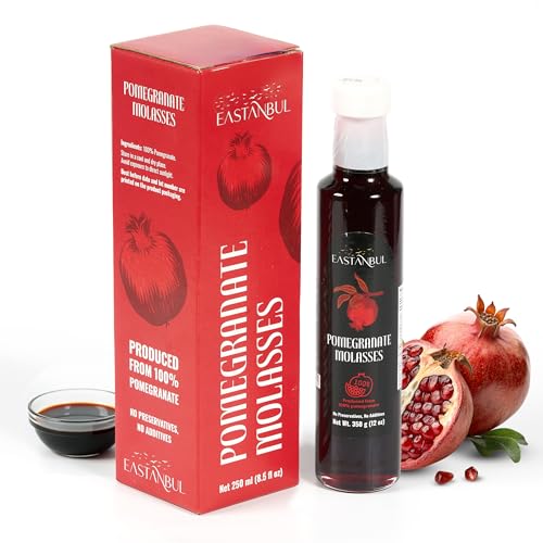 Eastanbul Pomegranate Molasses, 12.35oz, No Added Sugar, Mediterranean Pomegranate Syrup,