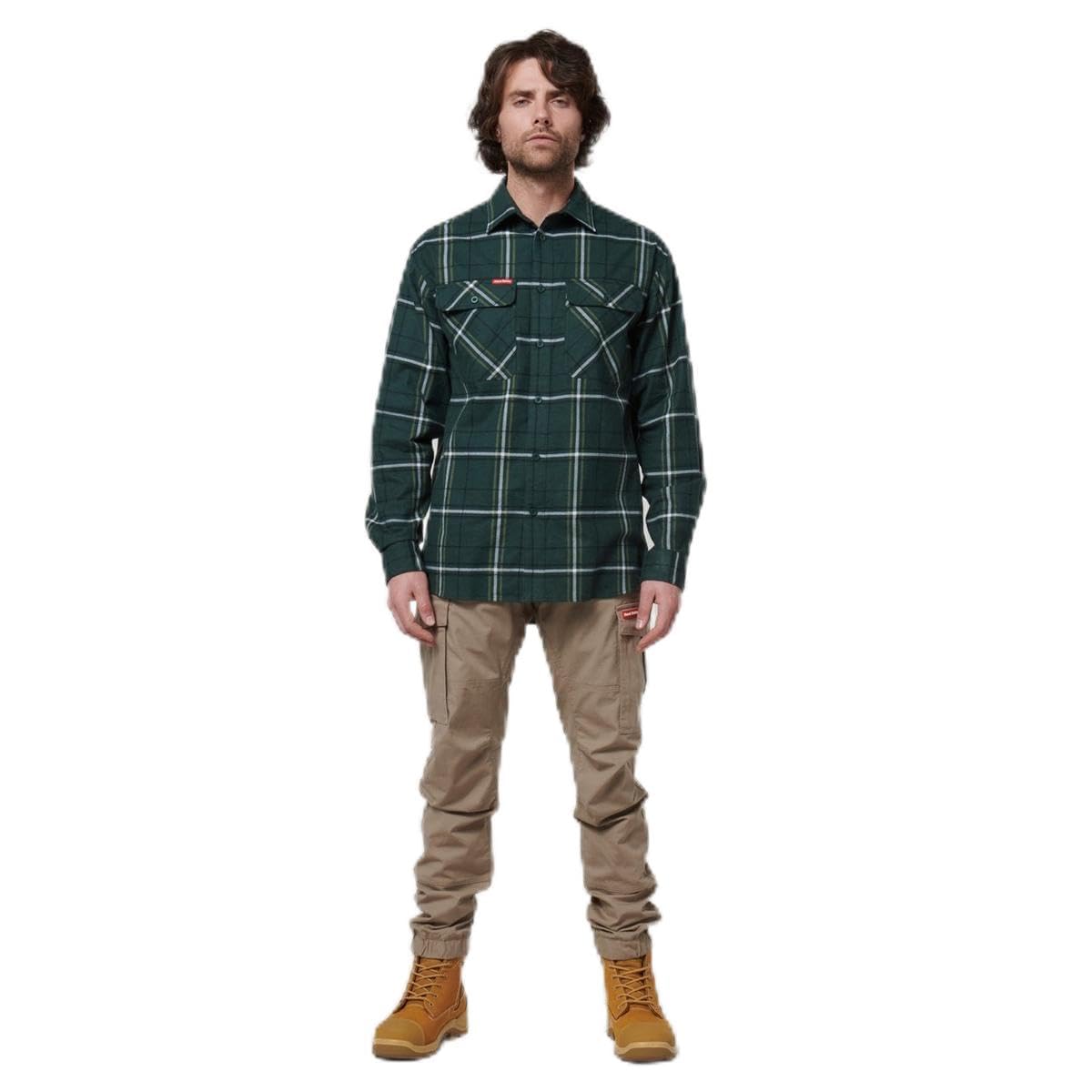 Hard Yakka Green Core Flannel Shirt Large