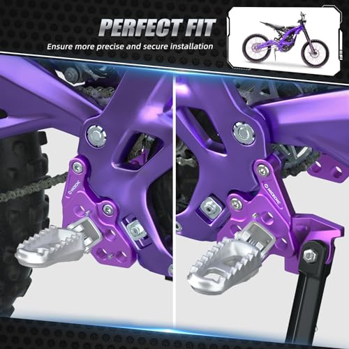 Repose-pieds Surron violet pour vos sorties enduro et cross - 2