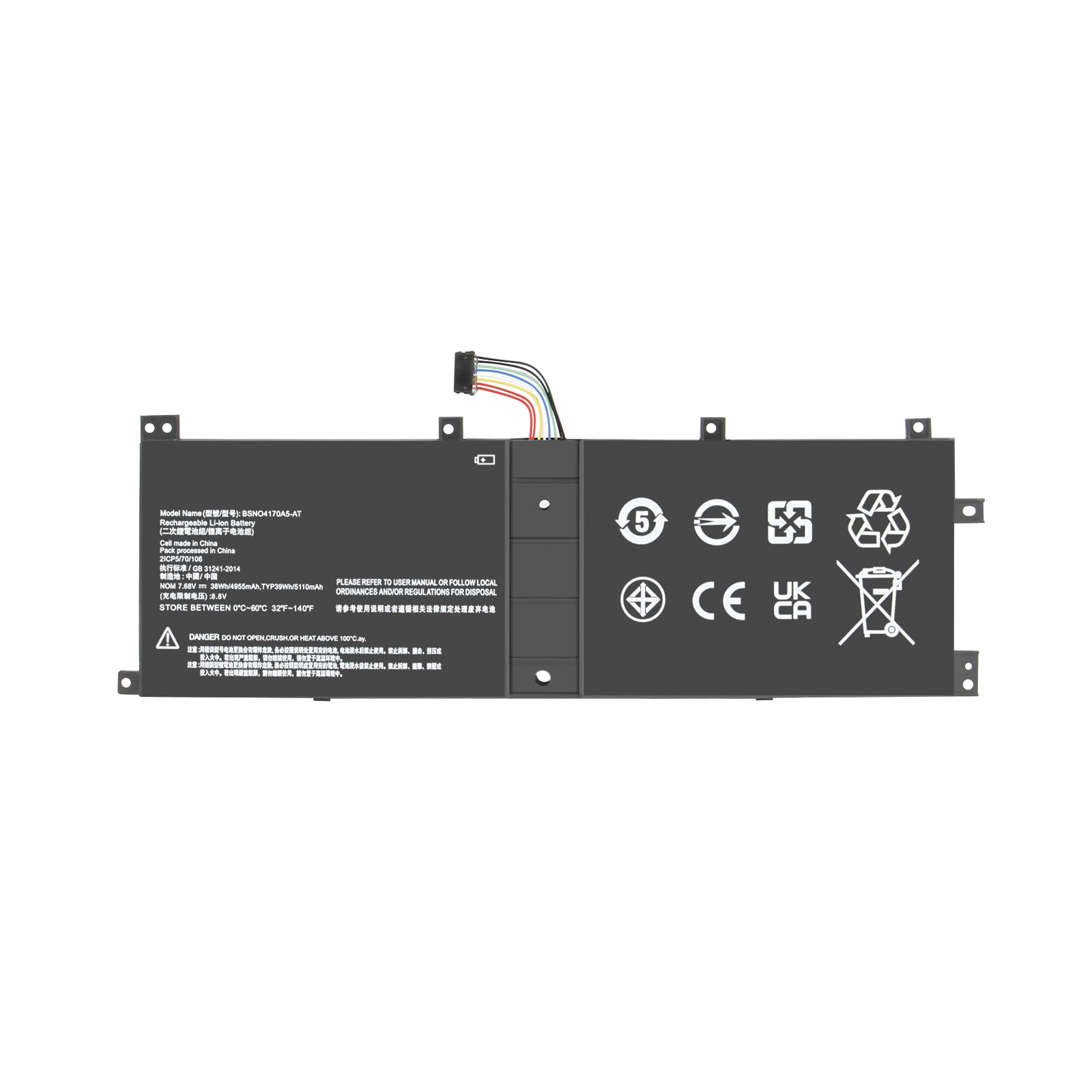 BSNO4170A5-AT Akku für Lenovo Ideapad Miix 510-12ISK 510-12I