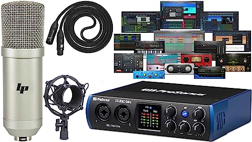 PreSonus Studio 24c 2x2 USB Audio/MIDI Interface with with Studio One Artist Software Pack and...