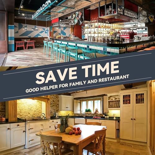 BTOIASYHF Cortadora De Carne Comercial 3 En 1 (Rebanar + Triturar + Cortar En Dados), Cortadora Eléctrica De Alta Potencia Totalmente Automática, Puerto De Alimentación De 115 Mm,1100W-21mm - imagen 4