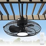 JVO 24 Inch Oscillating Wall Mount Fan, High Velocity Wall Fan with 9500 CFM, 2 Speeds Heavy Duty Industrial