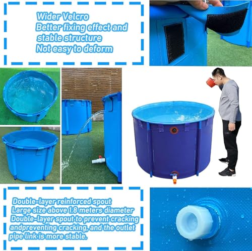 Bolsa de PVC para estanque de peces con lona impermeable y válvula 4