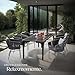 tectake® Gartenstühle Set, Geflecht-Stuhl, Gartenstuhl Rope, Stühle Outdoor, Balkon Sessel, Terrassenmöbel mit Sitzpolster und Kissen für Garten, als Terrassenstuhl, Gartensessel - 2er Set