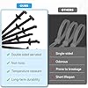 60 Pcs Nylon Universal Cable Tie Buckle - New Multifunctional Nylon Zip Ties Double Sided Buckle & Button Design Plastic Cable Ties Tool Fasteners Car Body UV Resistant Zipties for Car Daily Repair #4