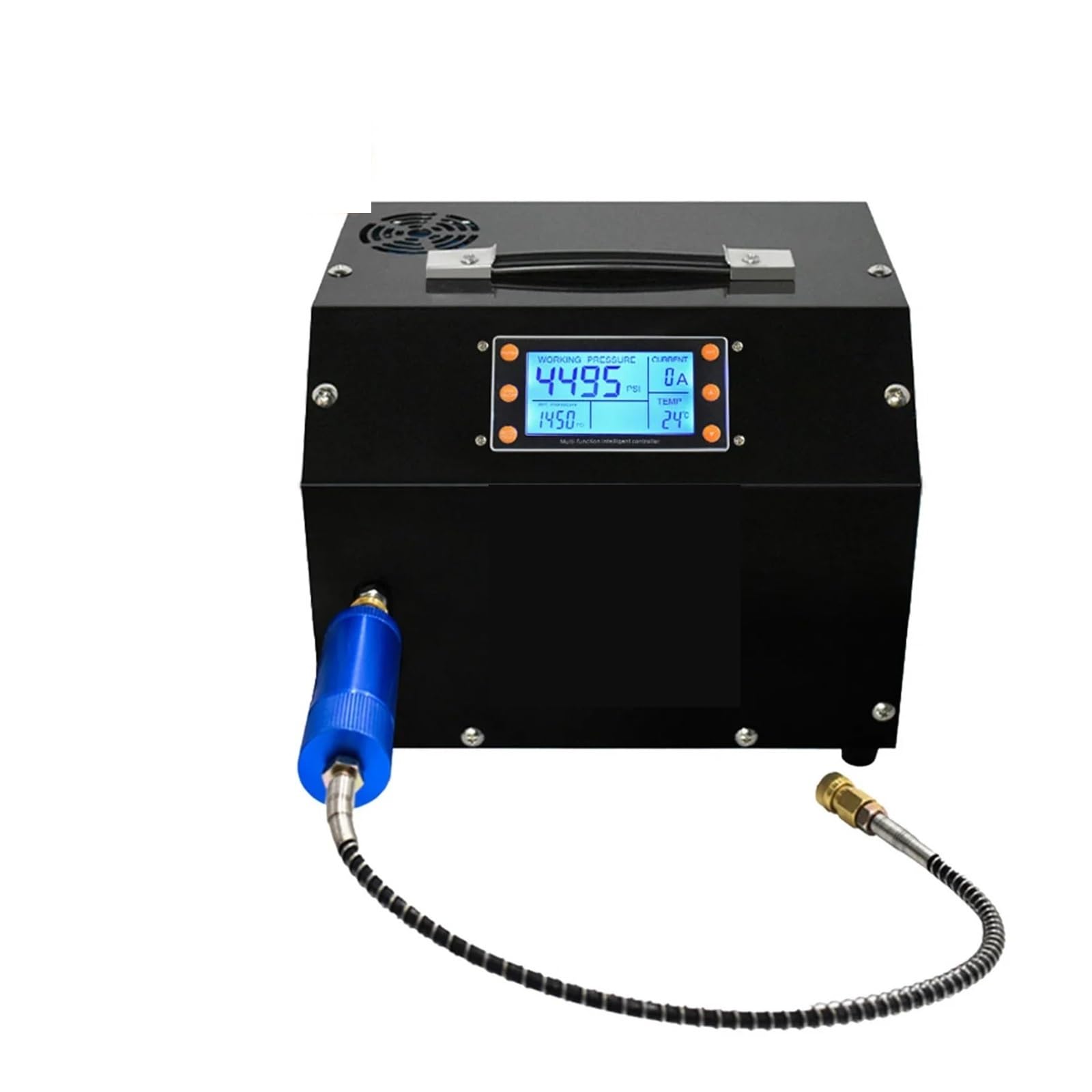 Regulator ciśnienia, TXET063 4500Psi 300Bar przenośna sprężarka powietrza PCP wyświetlacz LCD sterowanie cyfrowe Auto-Stop z zasilaczem 12V PCP(220)