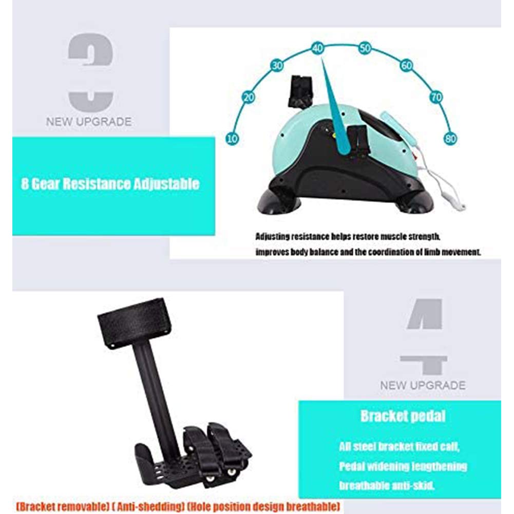 LUNEZY Rehabilitacja Elektryczny Exerciser Fizjoterapia i Rehabilitacja rowerowy Zmotoryzowany trener dla osób niepełnosprawnych, niepełnosprawnych i ocalałych d