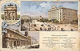 Palace Hotel Milan, Italy Original Antique Postcard 1934