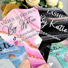 ubjva Custom Eyelash Technician Photo Prop Personalised Acrylic Handheld Mirror for Social Media Tech Supplies Lash Room