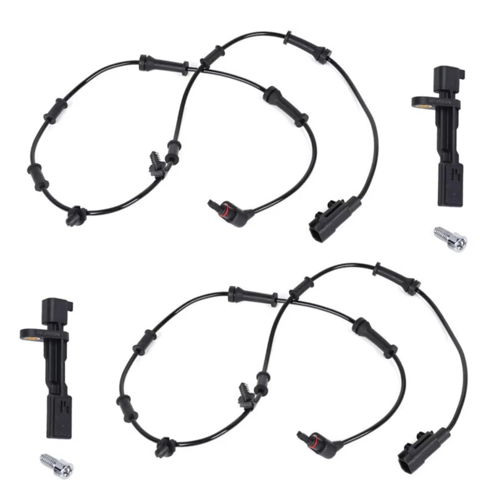 Sensor ABS Compatible Con Jeep Para Wrangler V6 3.6L 2012-2017 Para 3.8L 2007-2011 Sensor Velocidad Rueda Delantero Trasero Izquierdo Derecho 68003281AA