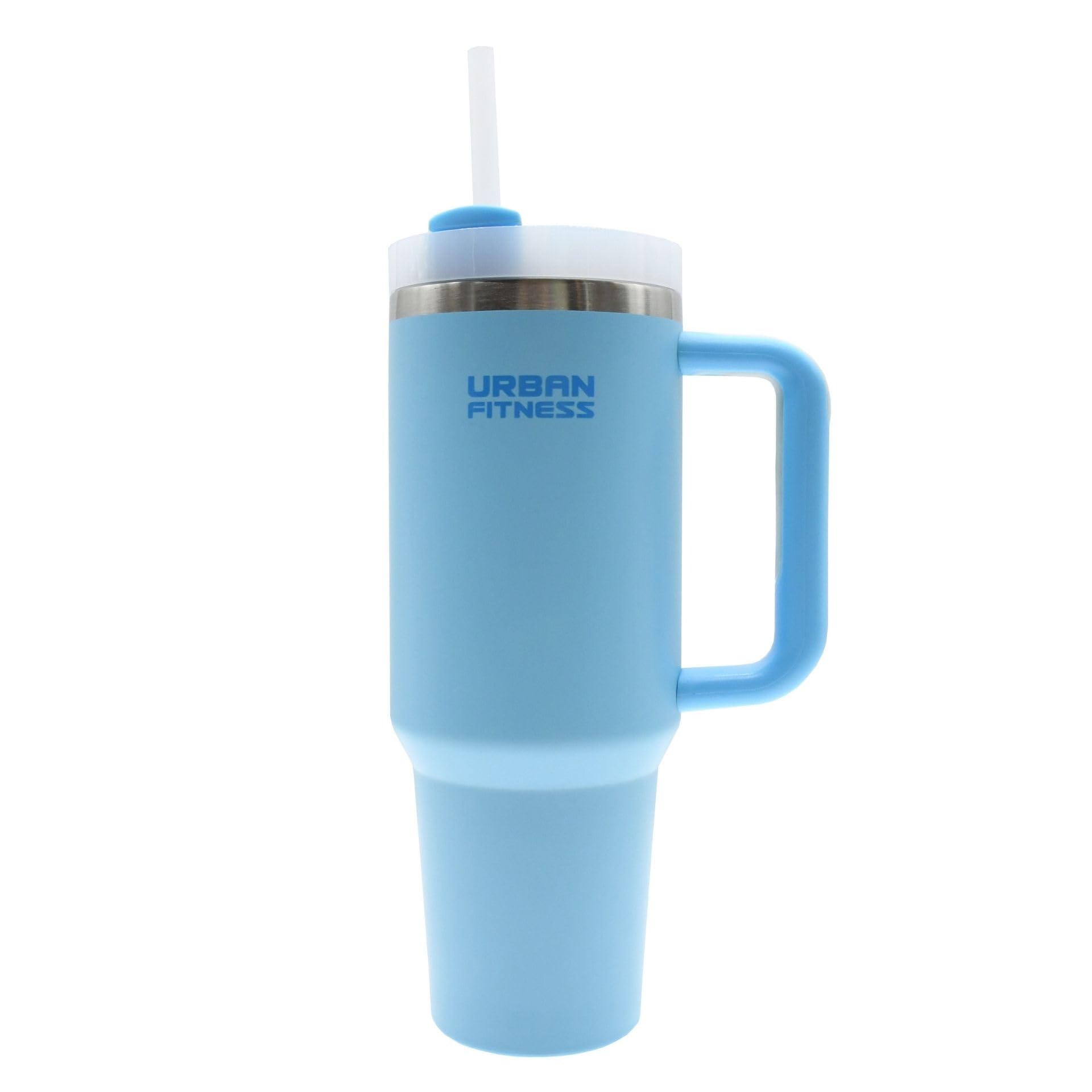 Urban Fitness Pastel Blue Vitalsip Bottle, Cold Hot Drink Travel Mug,1.2L Water Bottle With Handle, Tumbler Cup Bpa-Free, Stylish Modern Design,