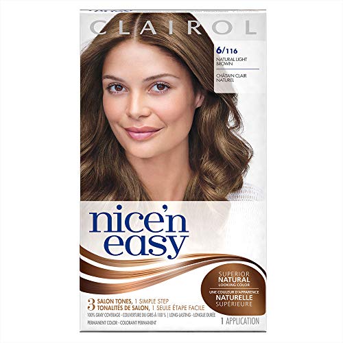 CLAIROL Nice 'n Easy Permanent Color, [6] Light Brown 1 ea (Pack of 4)