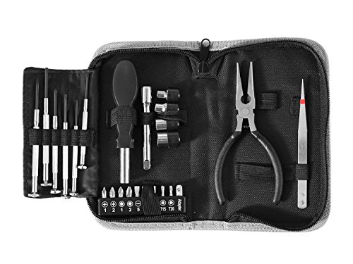 BEGADI Softair/Airsoft Werkzeug Set, 24teilig - mit Reißverschluss Etui