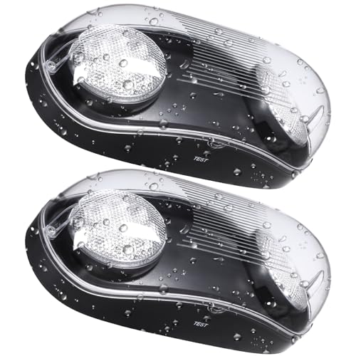 LEONLITE LED Emergency Lighting, Wet Location Emergency Light with Battery Backup, Commercial Exit...