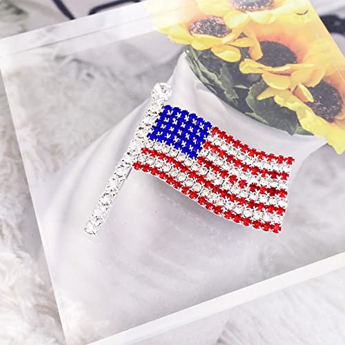 Image of LAXPICOL American Flag Brooch Pin Palestine Flag Broach Hat Pin