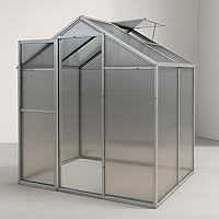 Amazon.co.jp: 温室 ガーデンハウス 中空ポリカ製 約1坪 頑丈 耐久性の 