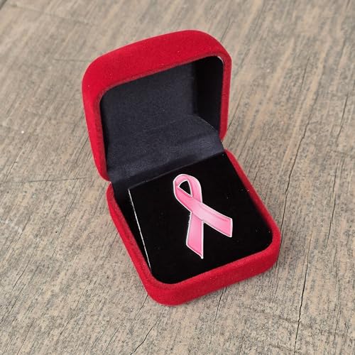 Breast Cancer Awareness Pink Ribbon Pin Badge Brooch Magnetic Backing4