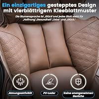COMHOMA Gaming Stuhl, ergonomischer Bürostuhl, Schreibtischstuhl mit verstellbare Armlehnen, Taschenfederkern-Lendenwirbelstütze für große und hohe Personen, 180 kg, breiter Sitzfläche, braun – Ansicht 5