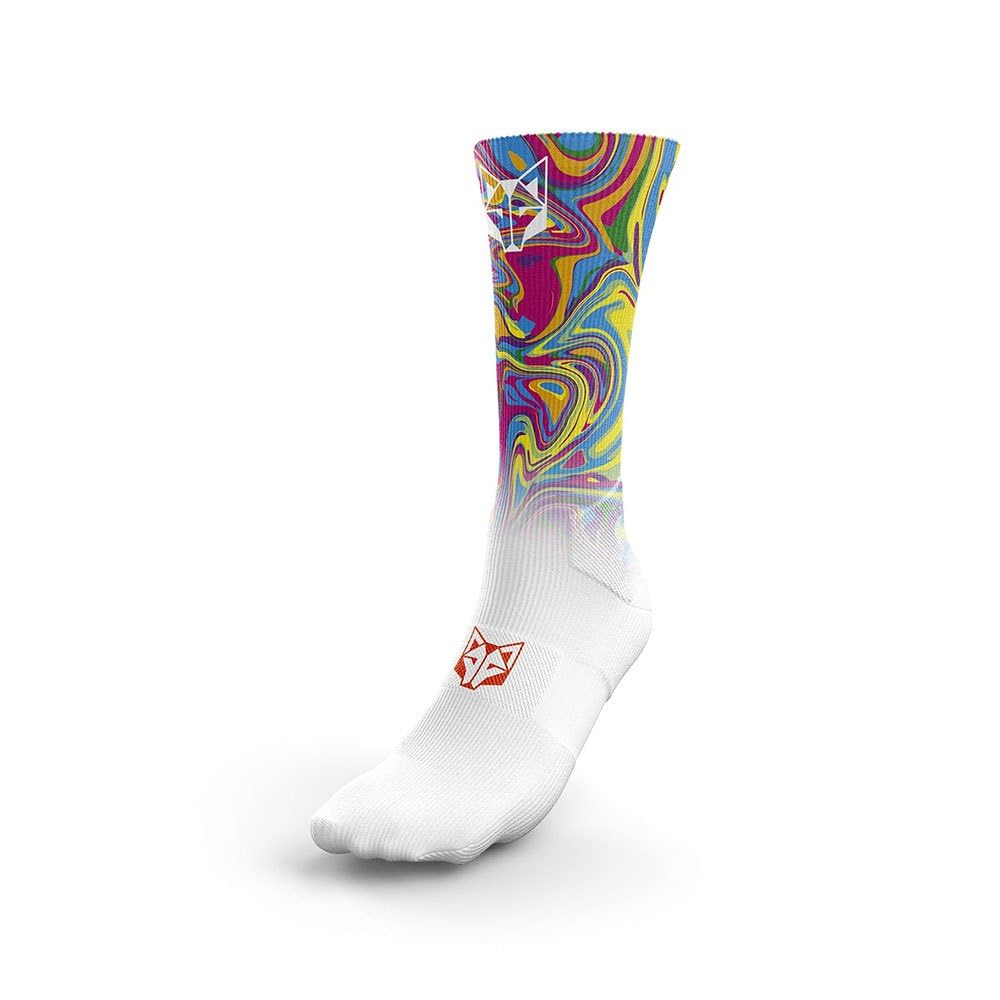 Calcetines Otso Psychedelic largos transpirables con compresión elástica activa EU 44-48 2