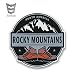 Produktbild BLOUR 13 cm x 13 cm Autoaufkleber Rocky Mountains Vinyl Aufkleber Nordamerika Laptop Reisegepäck Wasserdichtes Auto Styling