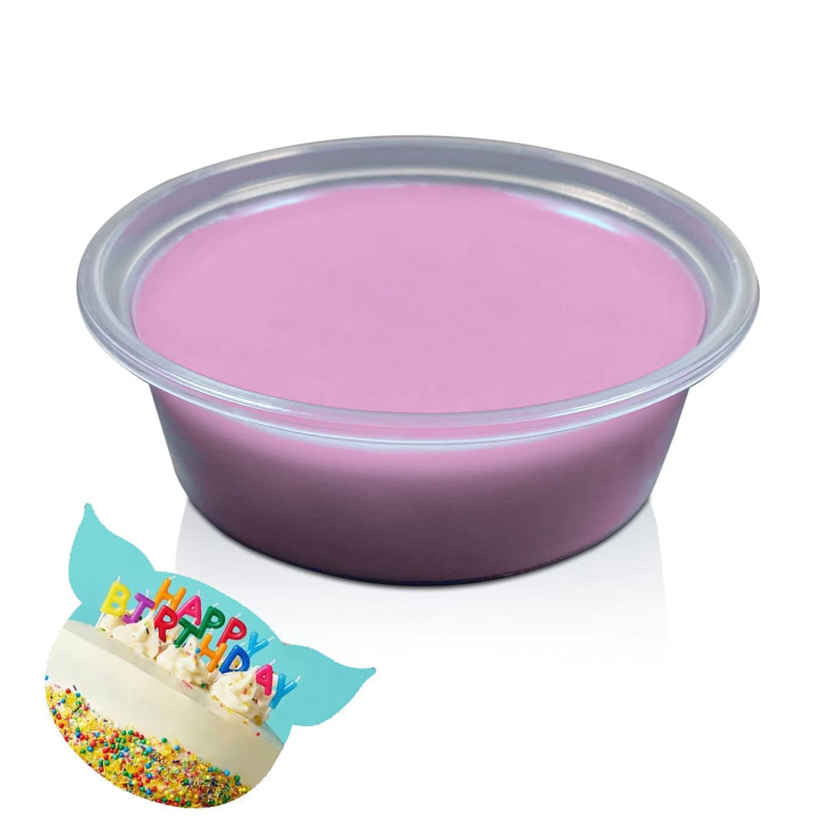 Stinky Pig Medium Wax Melt Pot - Snap Tart Handcrafted Soy Wax Vegan Long Lasting Highly Scented Handmade Wax Melts (Birthday Cake)
