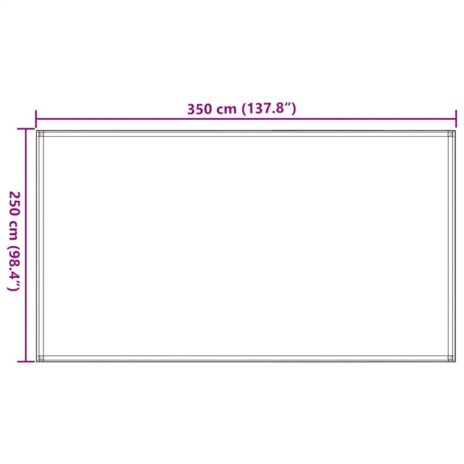 Gecheer Tappeto da Tenda, Impermeabile e Resistente ai Raggi UV, 250 x 350 cm, in polietilene ad Alta densità HDPE, Tappeto da Campeggio e Patio per Esterni