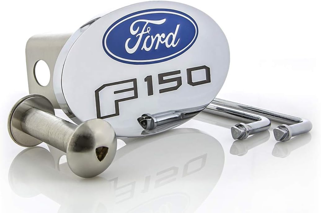 Ford F 150 Metal Trailer Hitch Cover Plug (2 inch Post)