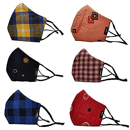 Cotton face Mask, Multi color ,Adjustable Loop, Washable, Sink Friendly