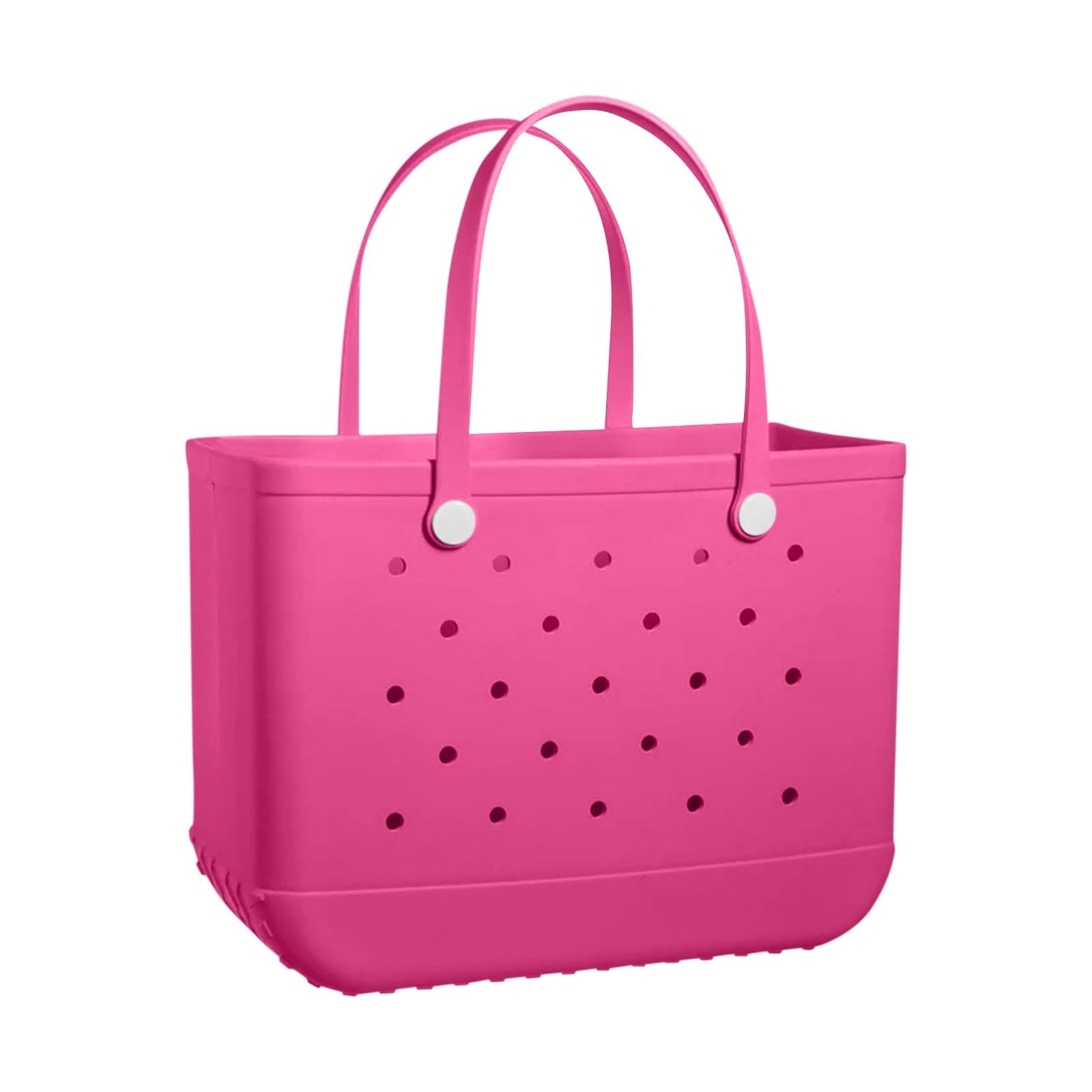 Strandtasche Wasserdicht Waschbare Strapazierfähige Offene Tragetasche Sanddicht Tasche Silikon EVA Tote Bag Outdoor Reisetaschen Weekender Handtaschen für Sport, Pool, Fitnessstudio,Shopper