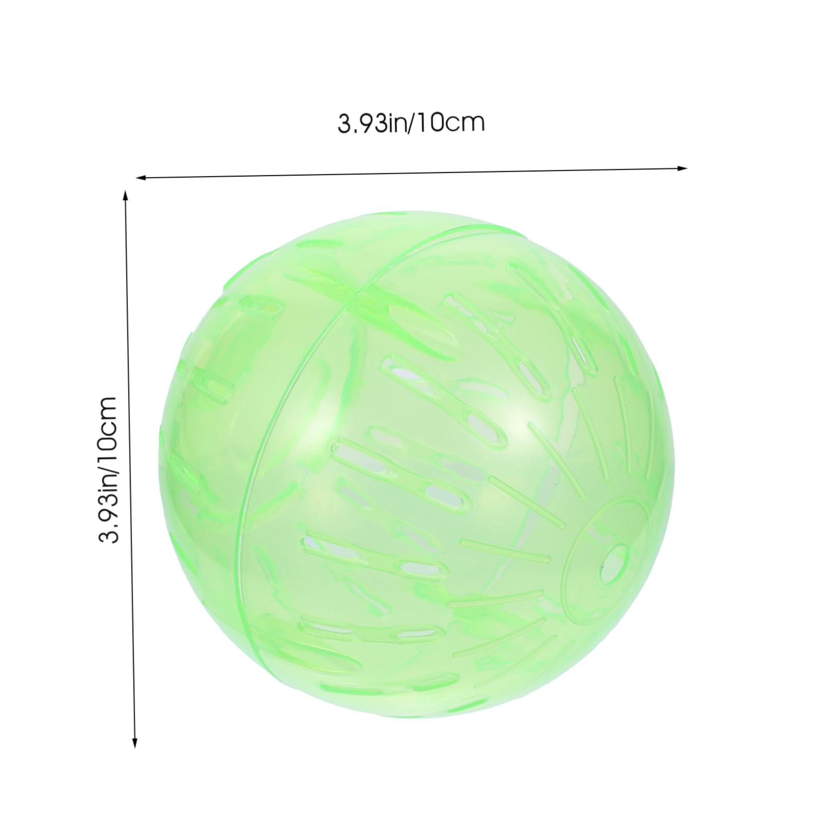 VANZACK 10cm Hamster Exercise Ball - Transparent Running Ball for Small Pets Like Hamsters and Guinea Pigs Fun Activity Toy to Reduce Boredom and Promote Exercise Random Color