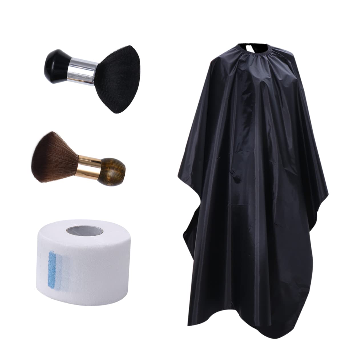 Housoutil Cape de Coiffure Cape avec Brosse Plumeau pour Cou Kit Outils de Coupe de Cheveux