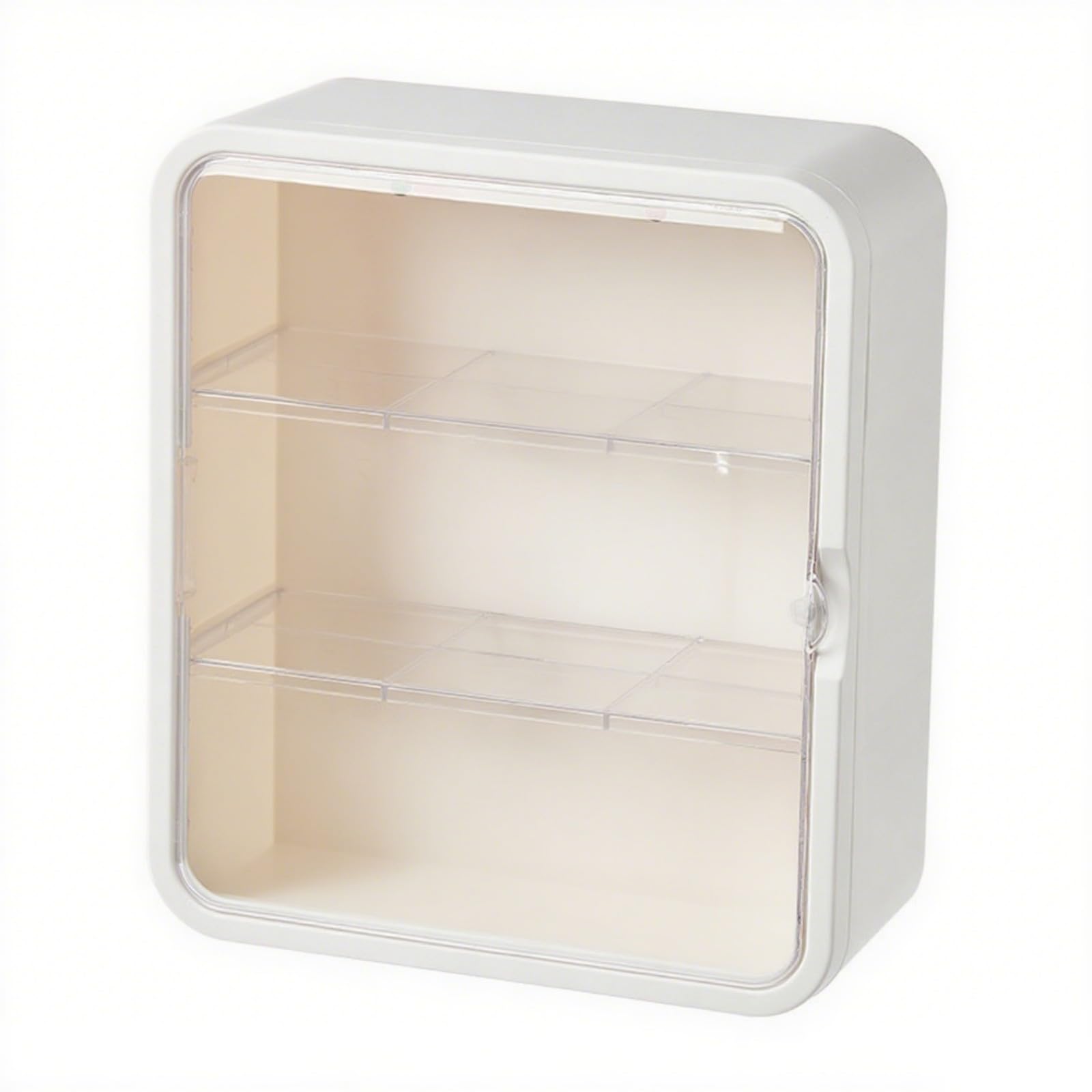 Wall Mounted Display Case for Collectibles Action Figures with Adjustable Shelves Clear Storage Organizers Wall Mounted Display Case