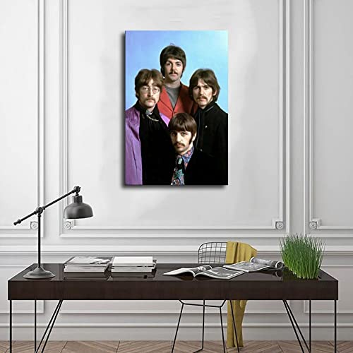 The Beatles 1967 Poster sur toile pour chambre à coucher, bureau, décoration sans cadre : 60 x 90 cm - Les Beatles, Paul McCartney, John Lennon, RIngo Starr, George Harrison The Beatles 1967 Poster sur toile pour chambre à coucher, bureau, décoration sans cadre : 60 x 90 cm – Image 4