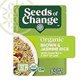 Picture of Seeds Of Change Organic Brown Jasmine Rice with Cilantro & A Hint Of Lime, Good Source of Fiber, No Artificial Ingredients or Preservatives, Vegetarian Friendly, USDA Certified Organic, Gluten Free & Non-GMO, 8.5 Ounce (Pack of 12)