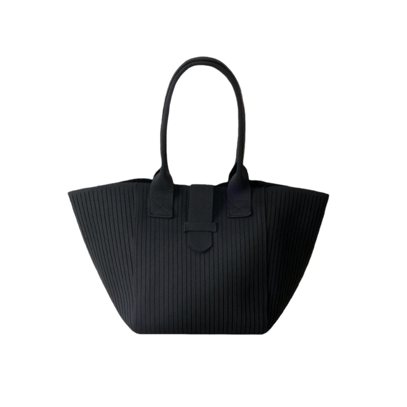 Veslyn 24030 Black Tote Bag ；Makeup Fashion Large Capacity Shoulder – Top Handle Handbag, Lightweight Carryall For Travel, Work & Everyday