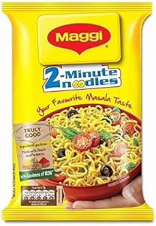 Maggi 2-Minute Noodles Masala 56g | Maggi Noodles Masala Flavor Case of 20 Packet (Images May Vary)