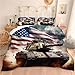 American Flag Comforter Set Queen Military Camo Down Comforter, Retro Army 3D Tank USA Flag Bedding Set for Kids Boys Teens Men Bedroom,1 Comforter 2 Pillowcases