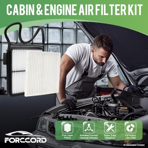 Image of Cabin & Engine Air Filter Kit for Toyota Prius 2004-2009 L4 1.5L