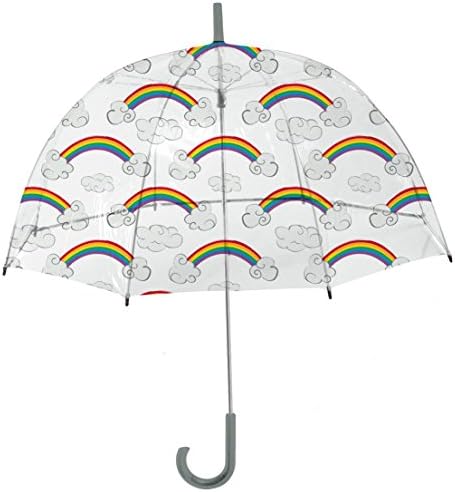 Rainbrella Kids Sky Collection Rainbows Umbrella, Clear