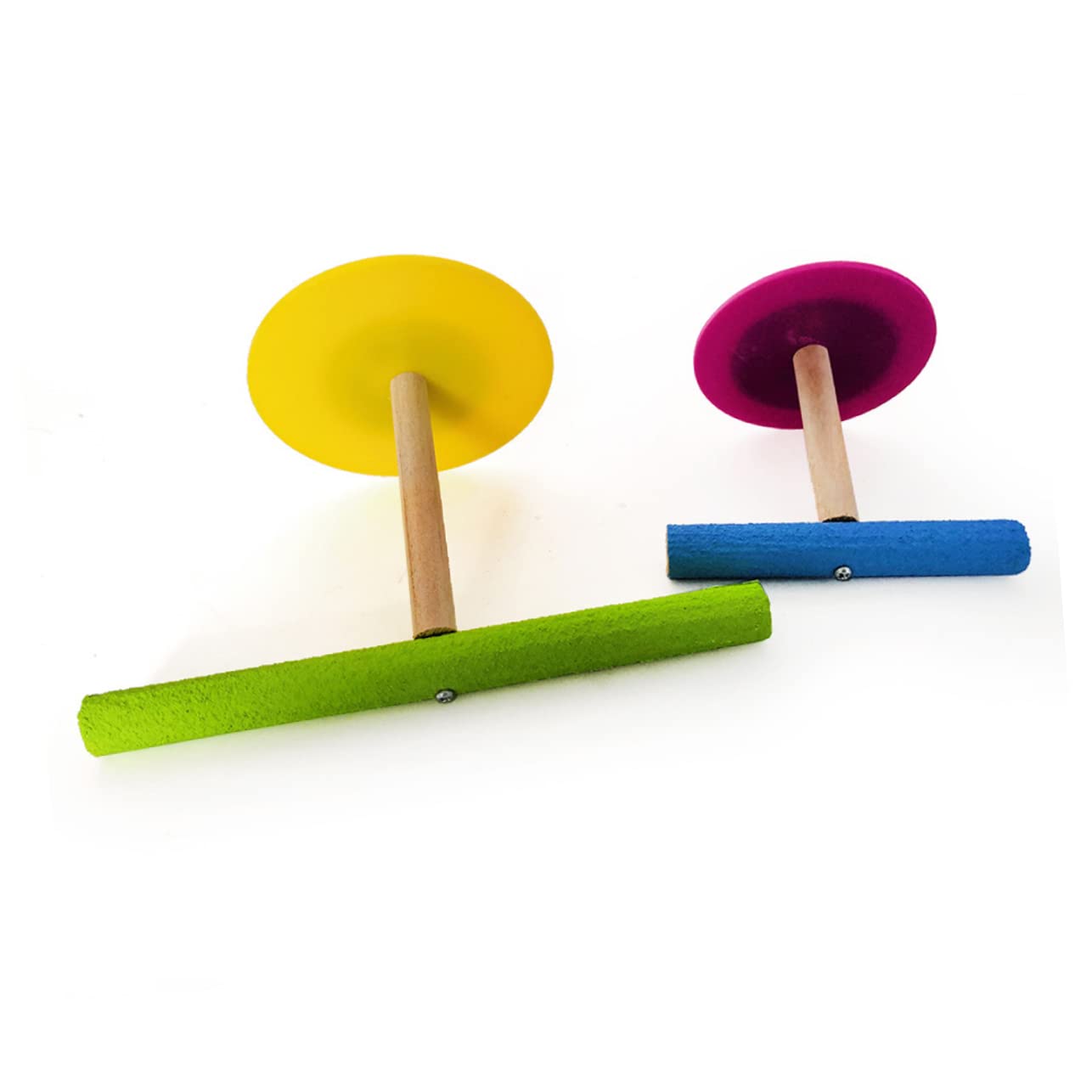 DOITOOL 6piezas Soporte De Entrenamiento para Aves Percha t Forma De Puente para Loros Rack De Actividad y Comedero Aleatorios Grande Pequeño