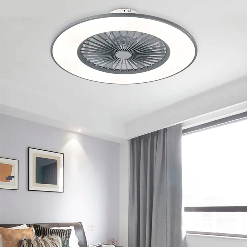 DUPI Ventilador Techo DARWIN | Luz LED Voz Alexa Google | 5 Aspas ABS | 6 Velocidades | Mando Temporizador | Motor DC | Ventilador Inteligente, Blanco