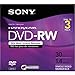 Sony 3DMW30R2HC 3-Pack 8cm DVD-RW with Hangtab